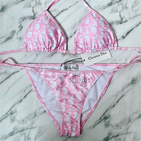 pink dior bathing suit|christian Dior bikini.